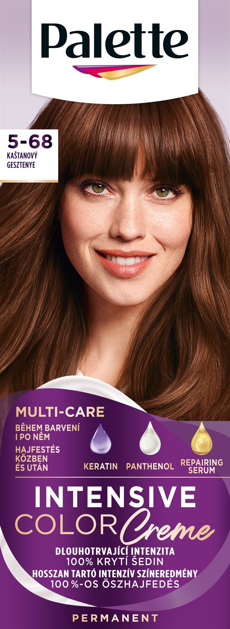 SCHWARZKOPF PALETTE Intensive Color Cream 5-68 (R4) Kaštanový