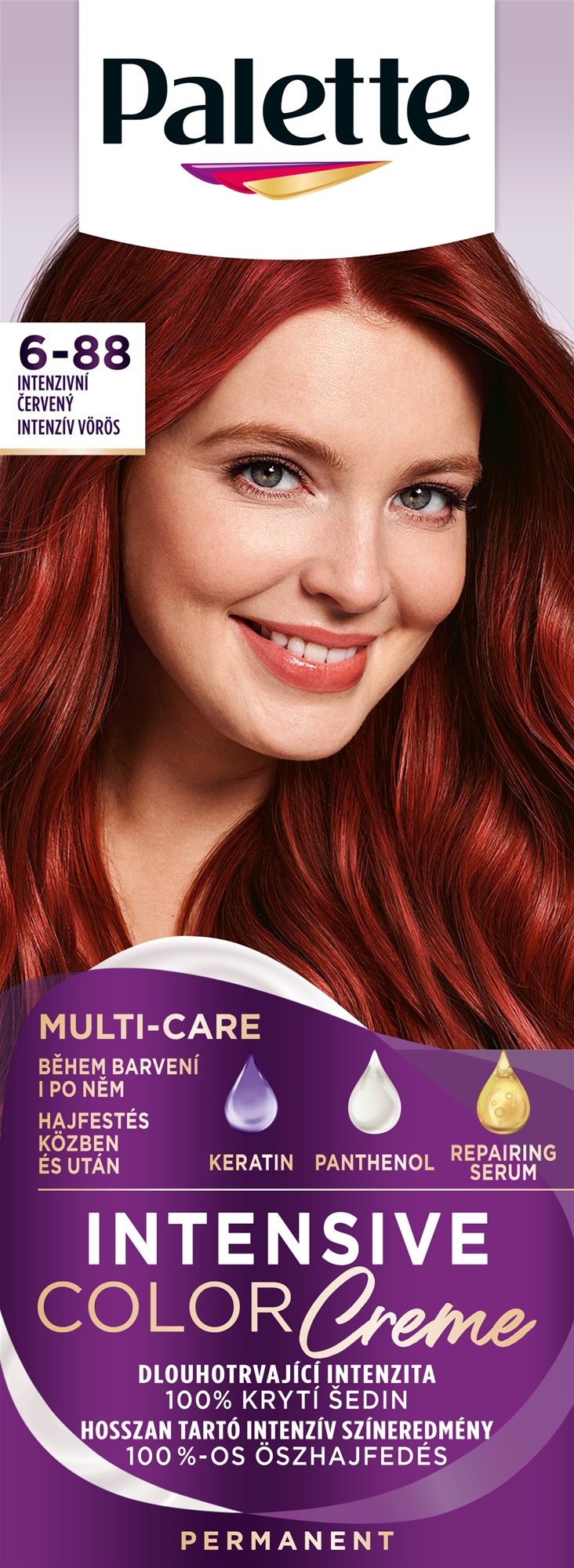 SCHWARZKOPF PALETTE Intensive Color Cream 6-88 (RI5) Intenzivní červený