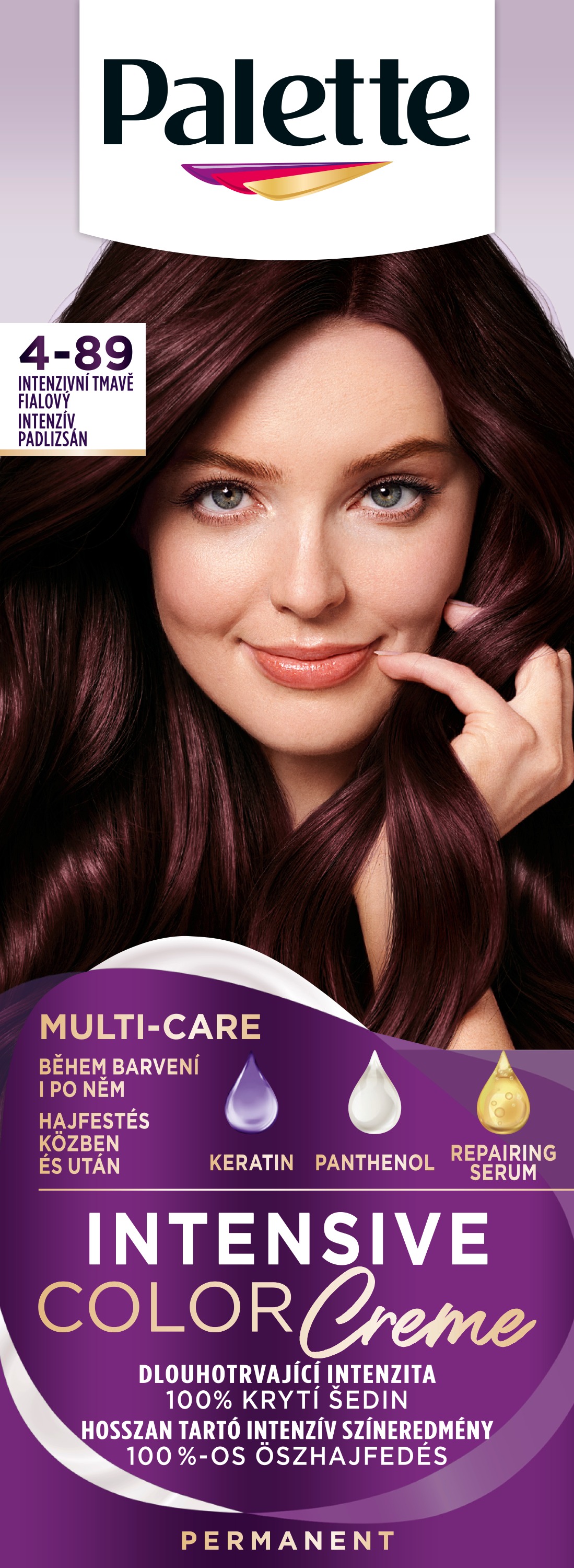 SCHWARZKOPF PALETTE Intensive Color Cream 4-89 (RFE3) Intenzivní tmavě fialový