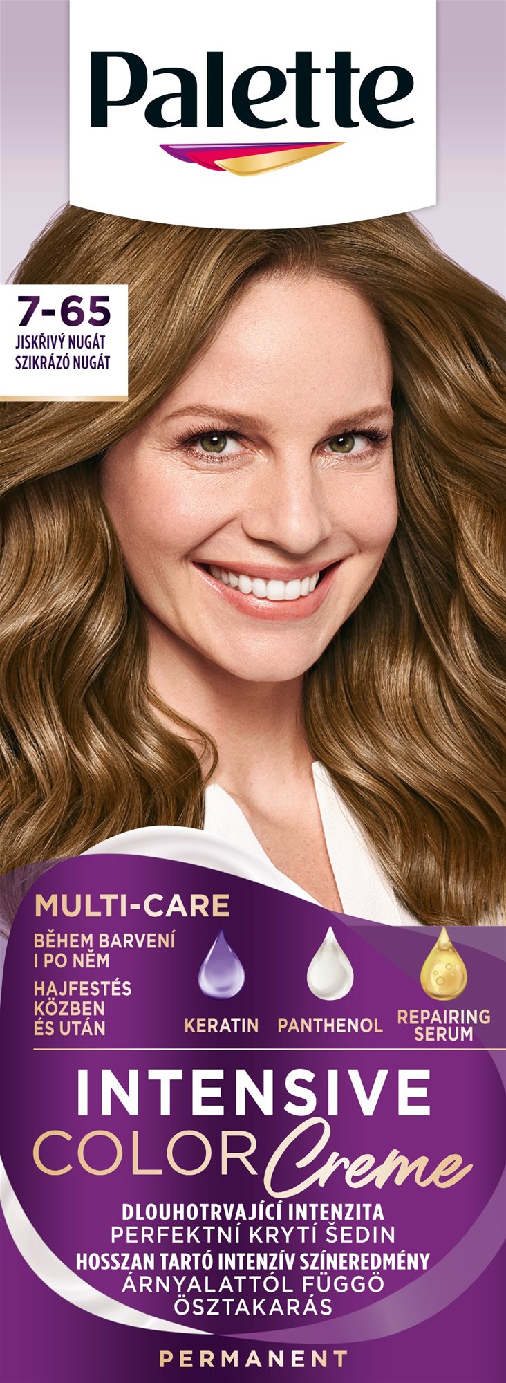 SCHWARZKOPF PALETTE Intensive Color Cream 7-65 (LG5) Jiskřivý nugát