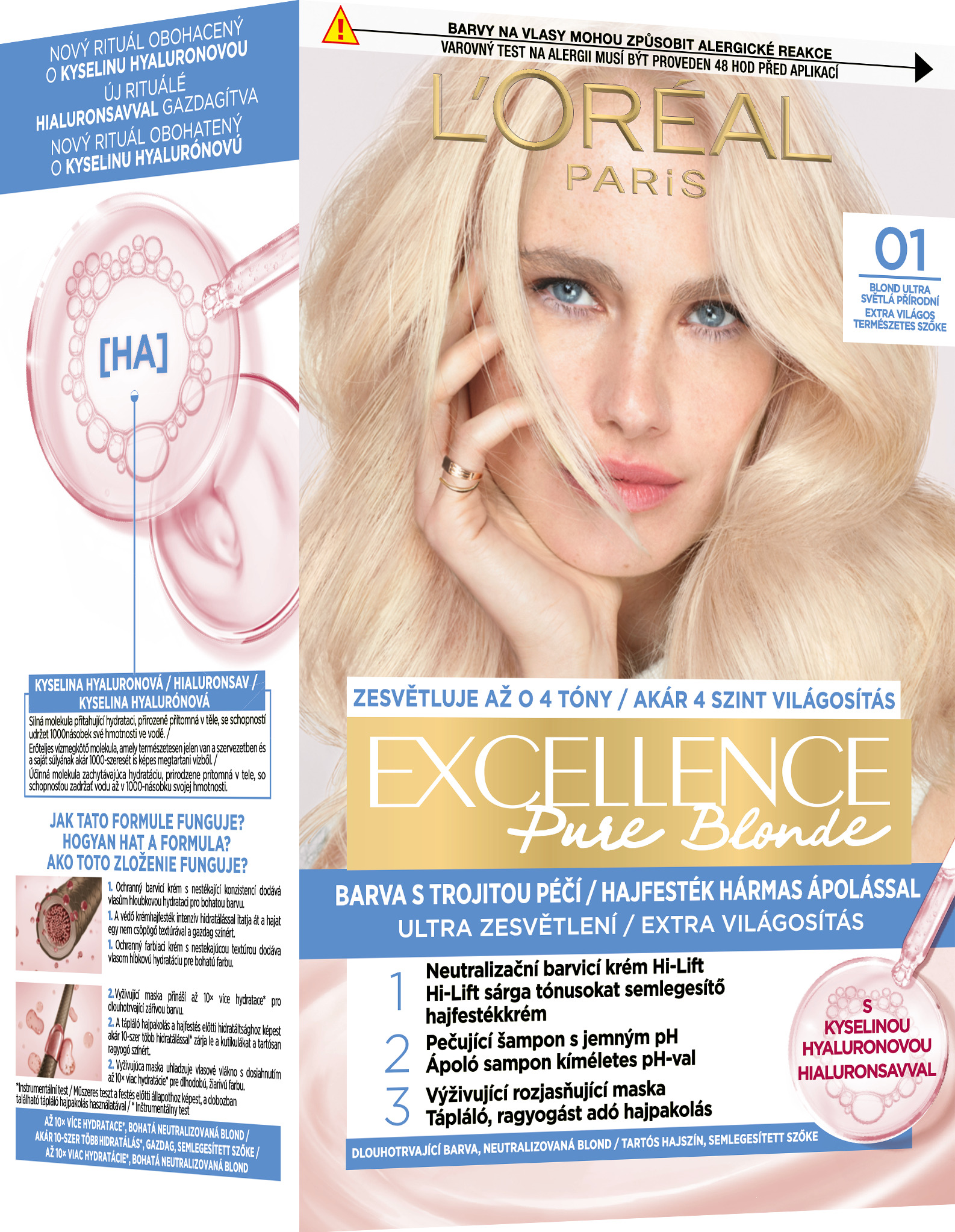 L'Oréal Paris Excellence Pure Blonde 01 Blond ultra světlá přírodní