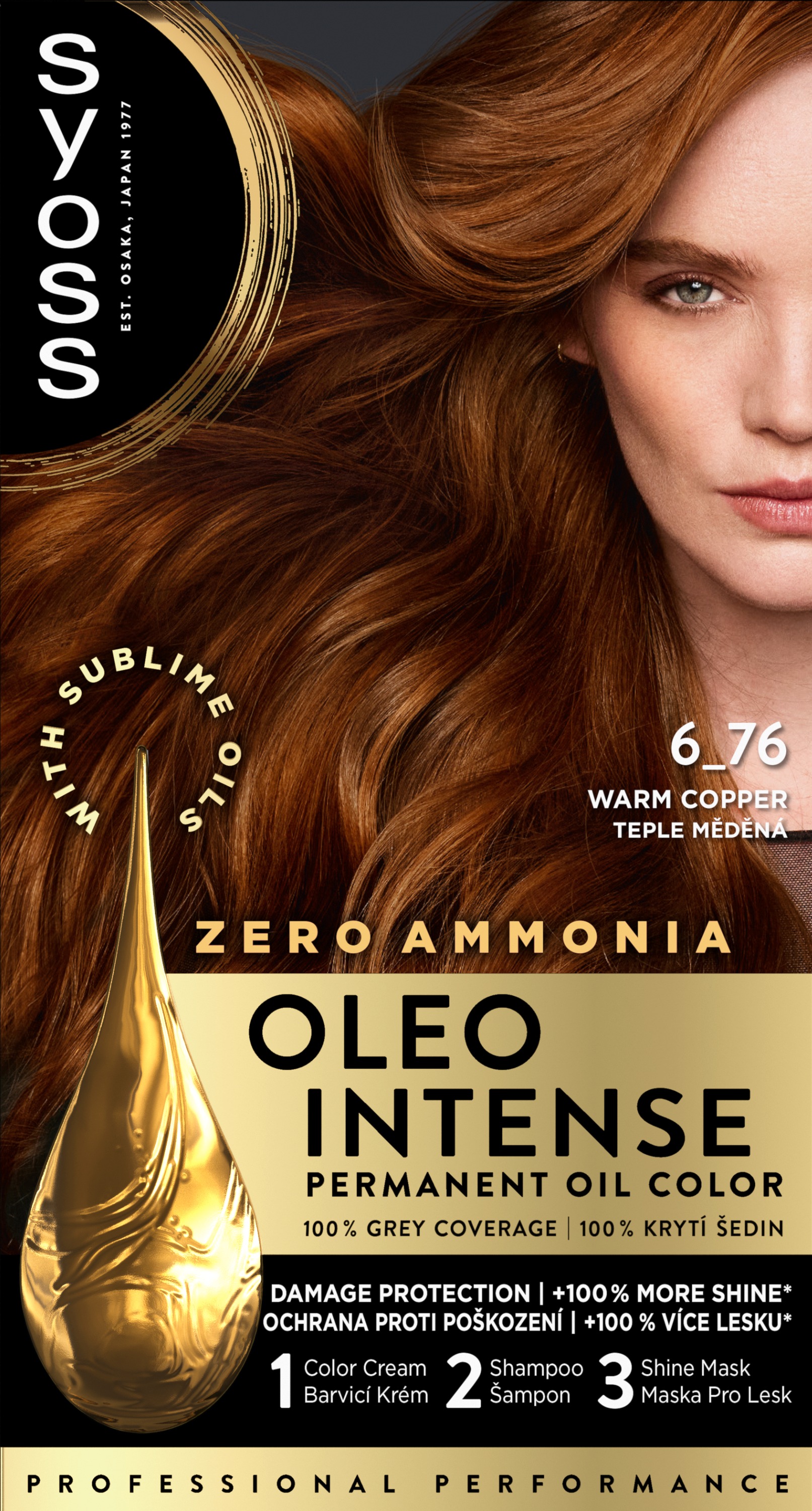 SYOSS Oleo Intense 6-76 Teplý měděný 50 ml