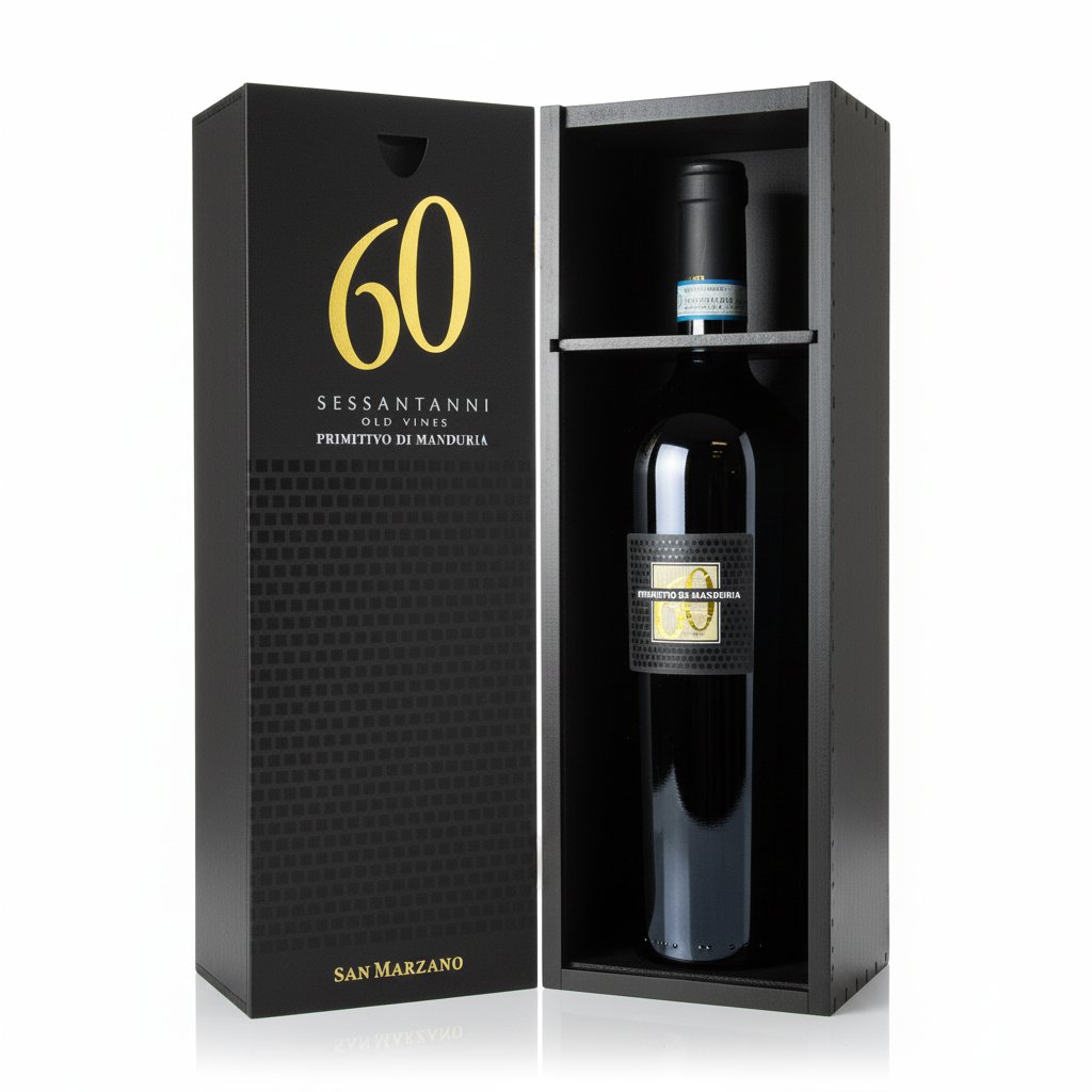 San Marzano Sessantanni 60 Primitivo di Manduria DOP Magnum 1,5 l, 14,5 % vol.