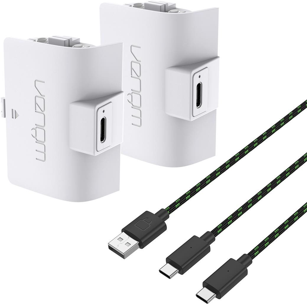VENOM VS2874 Xbox Series S/X & One White High Capacity Twin Battery Pack + 3m kabel