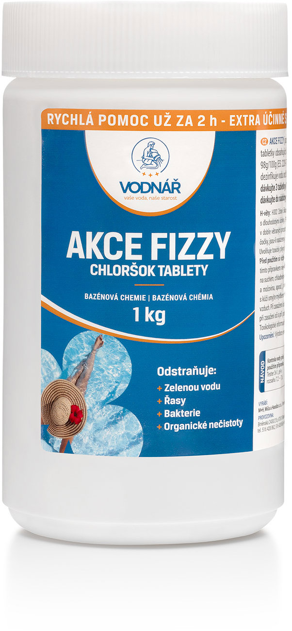 Vodnář Akce Fizzy Chloršok Mini tablety 1 kg
