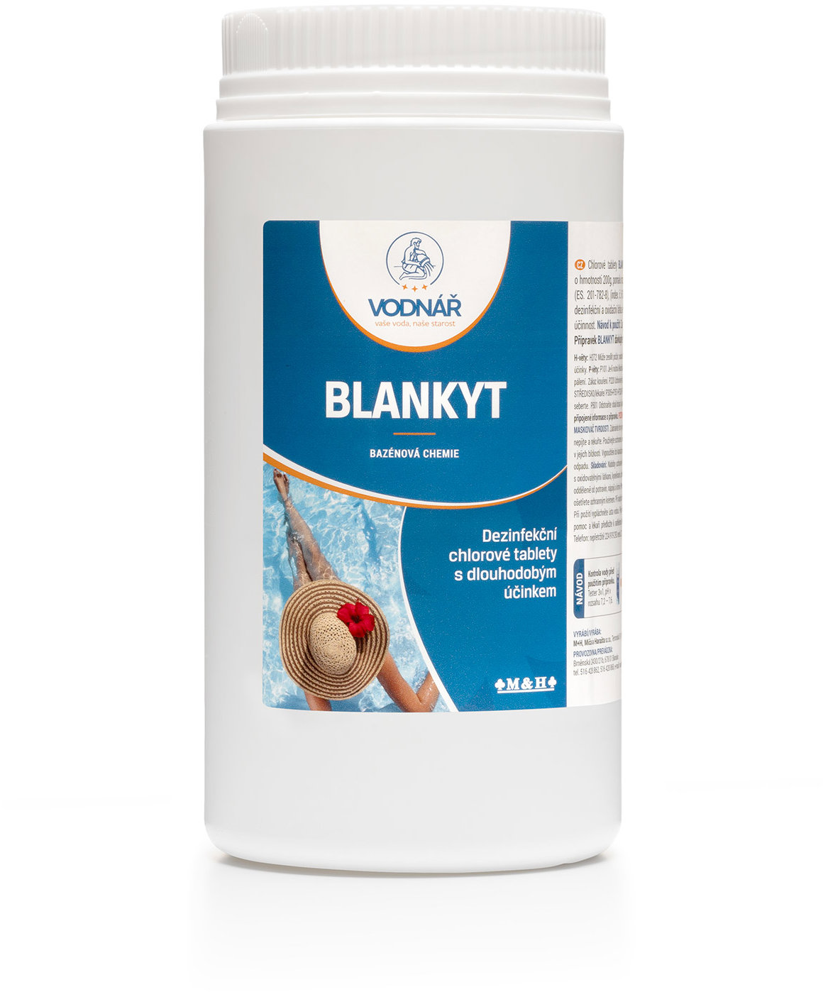 Vodnář Blankyt Chlorové Tablety 1 kg