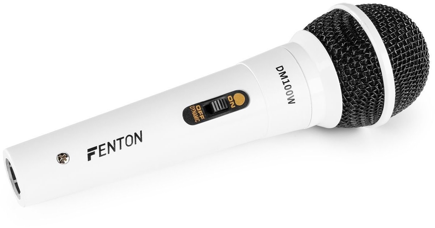Fenton DM100W Dynamický mikrofon bílý