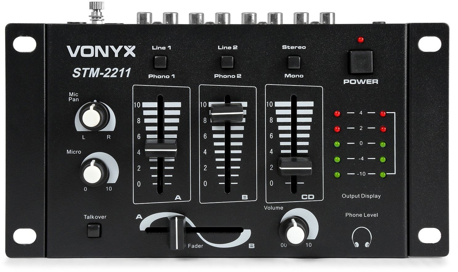 Vonyx STM-2211B 4 - Kanálový mixážní pult, černý