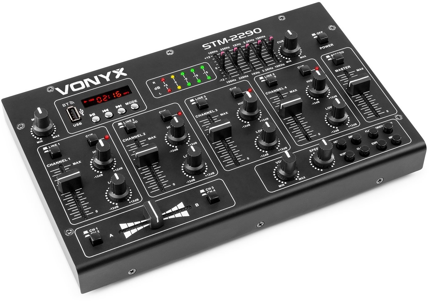 Vonyx STM2290 8 - Kanálový mixážní pult s efekty USB / MP3 / BT
