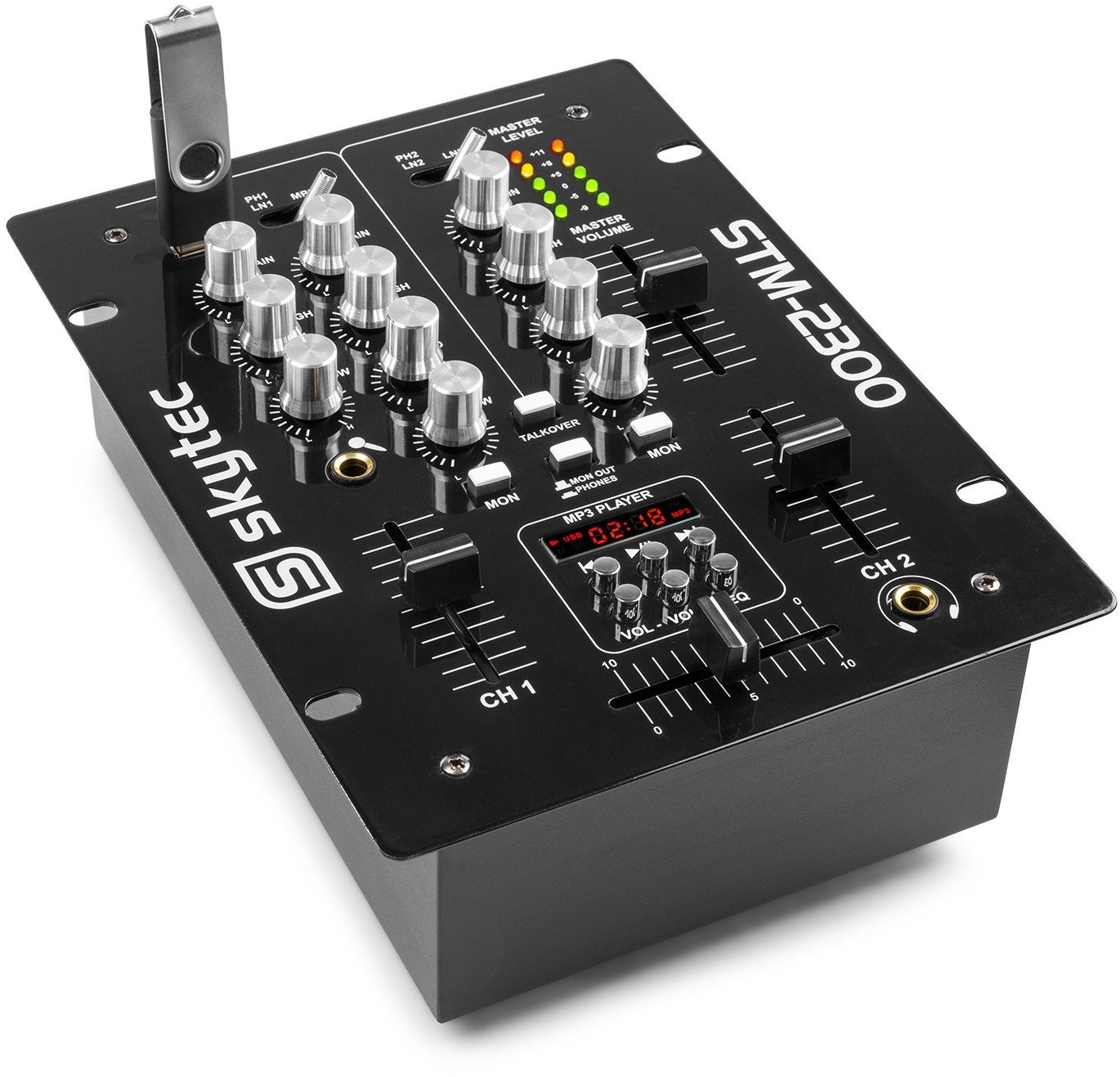 Skytec STM-2300 2 - Kanálový mixážní pult s USB / MP3