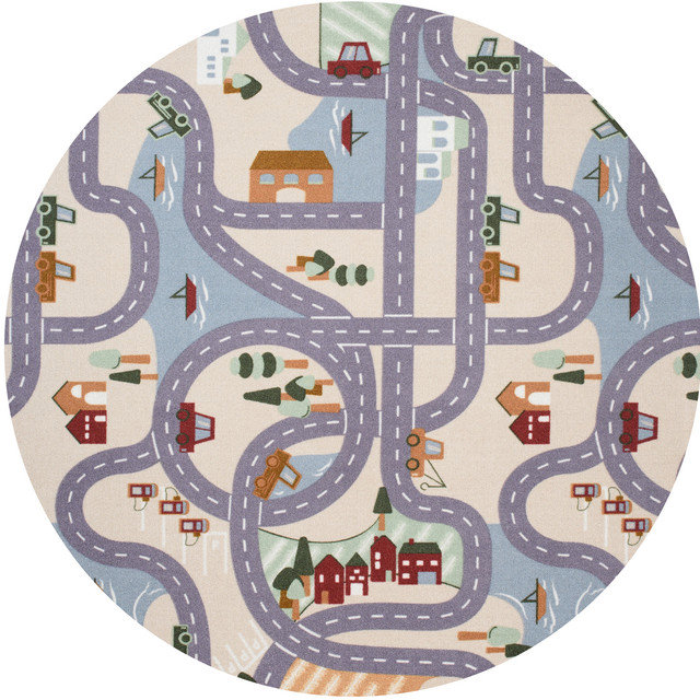 Vopi Dětský koberec Scanroad kruh 200 cm