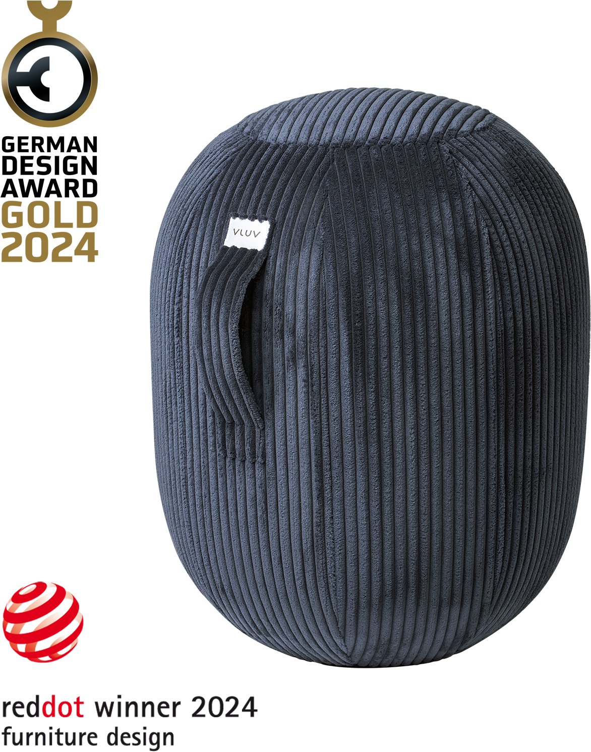 VLUV Kapsul Vlip M Navy - ergonomický sedací míč pro kancelář