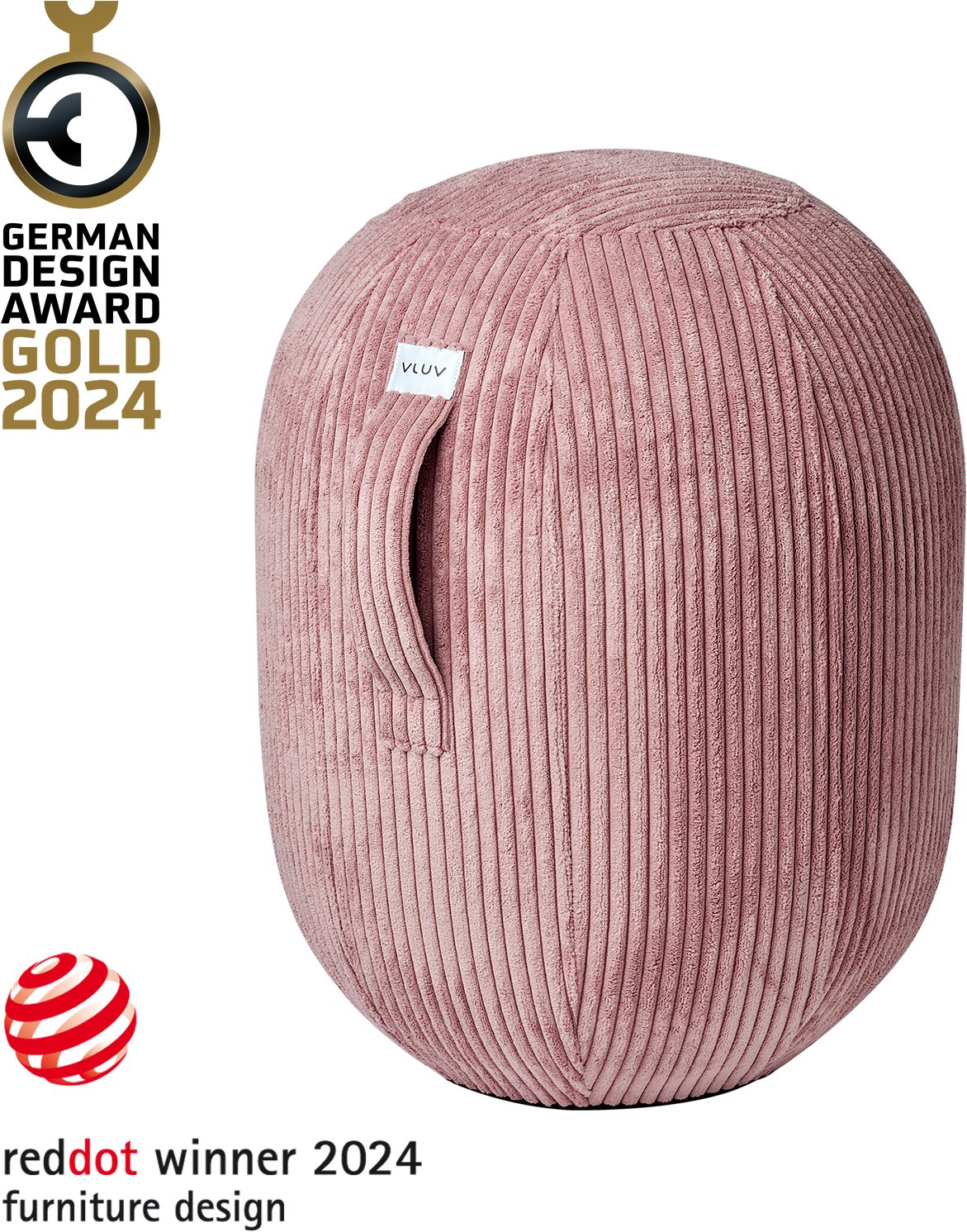 VLUV Kapsul Vlip S Rosewood - ergonomický sedací míč