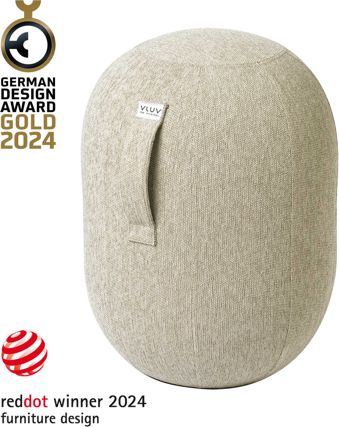 VLUV Kapsul Stov L Pebble - ergonomický sedací míč v moderním designu