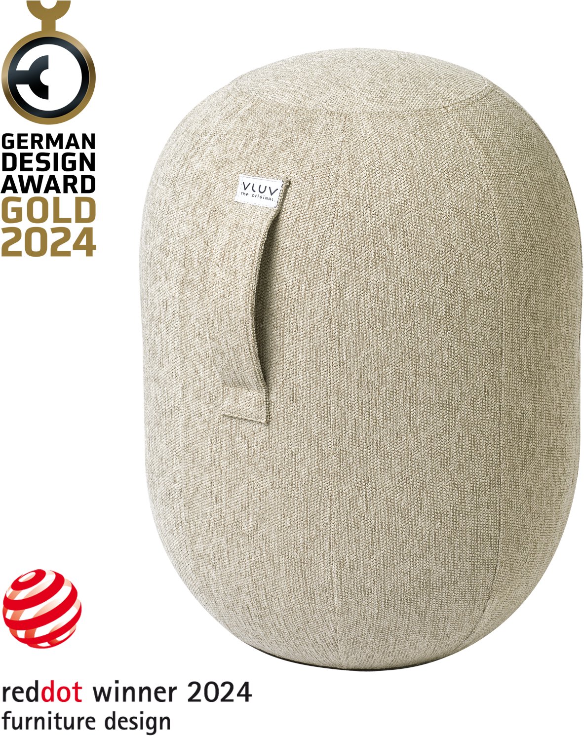 VLUV Kapsul Stov L Pebble - ergonomický sedací míč v moderním designu