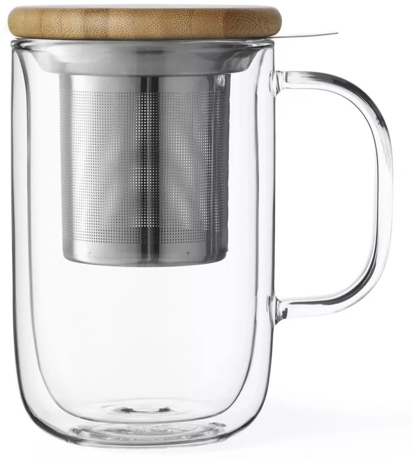 VIVA SCANDINAVIA BALANCE Hrnek na čaj s infuzérem 500 ml dvoustěnný sklo