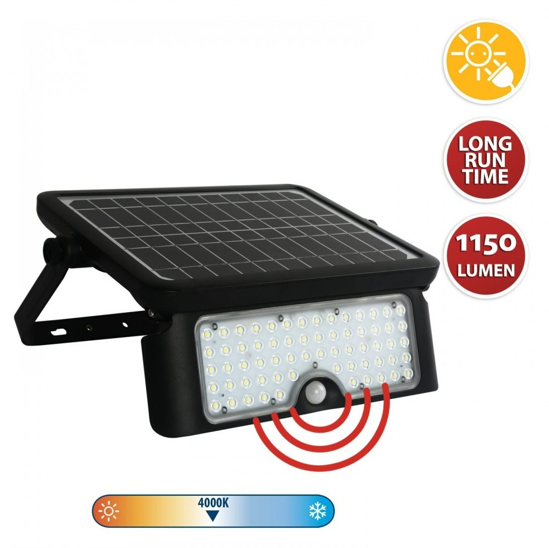 VELAMP LED solární světlo s detektorem pohybu SL363
