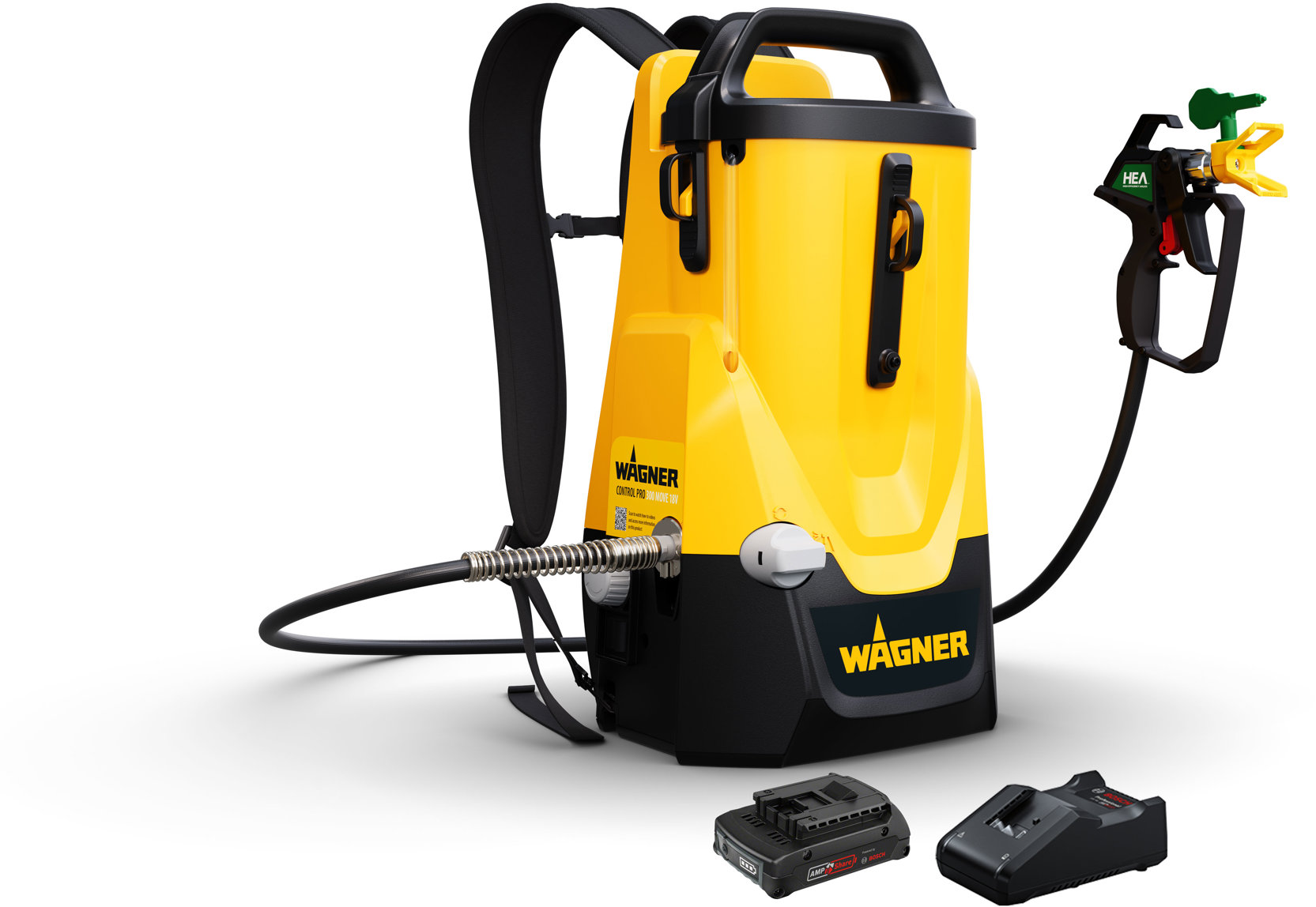 WAGNER Stříkací pistole Control Pro 300 Move 18V Kit s prodloužením 30cm (1x2 Ah)