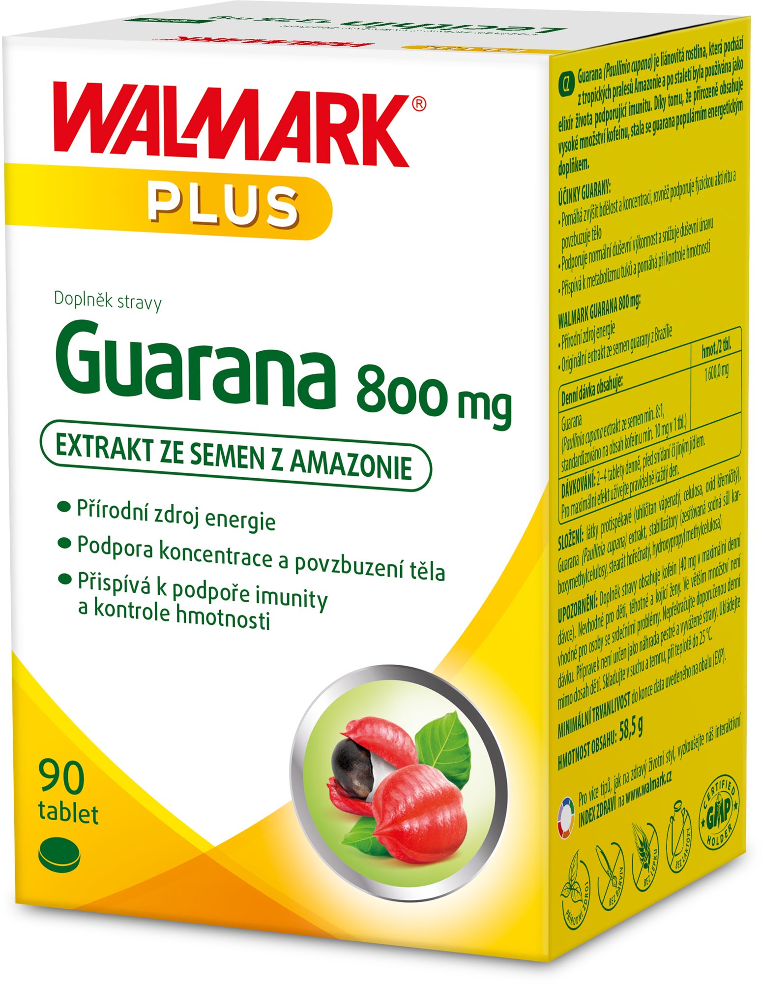 Walmark Guarana 800 mg, 90 tablet