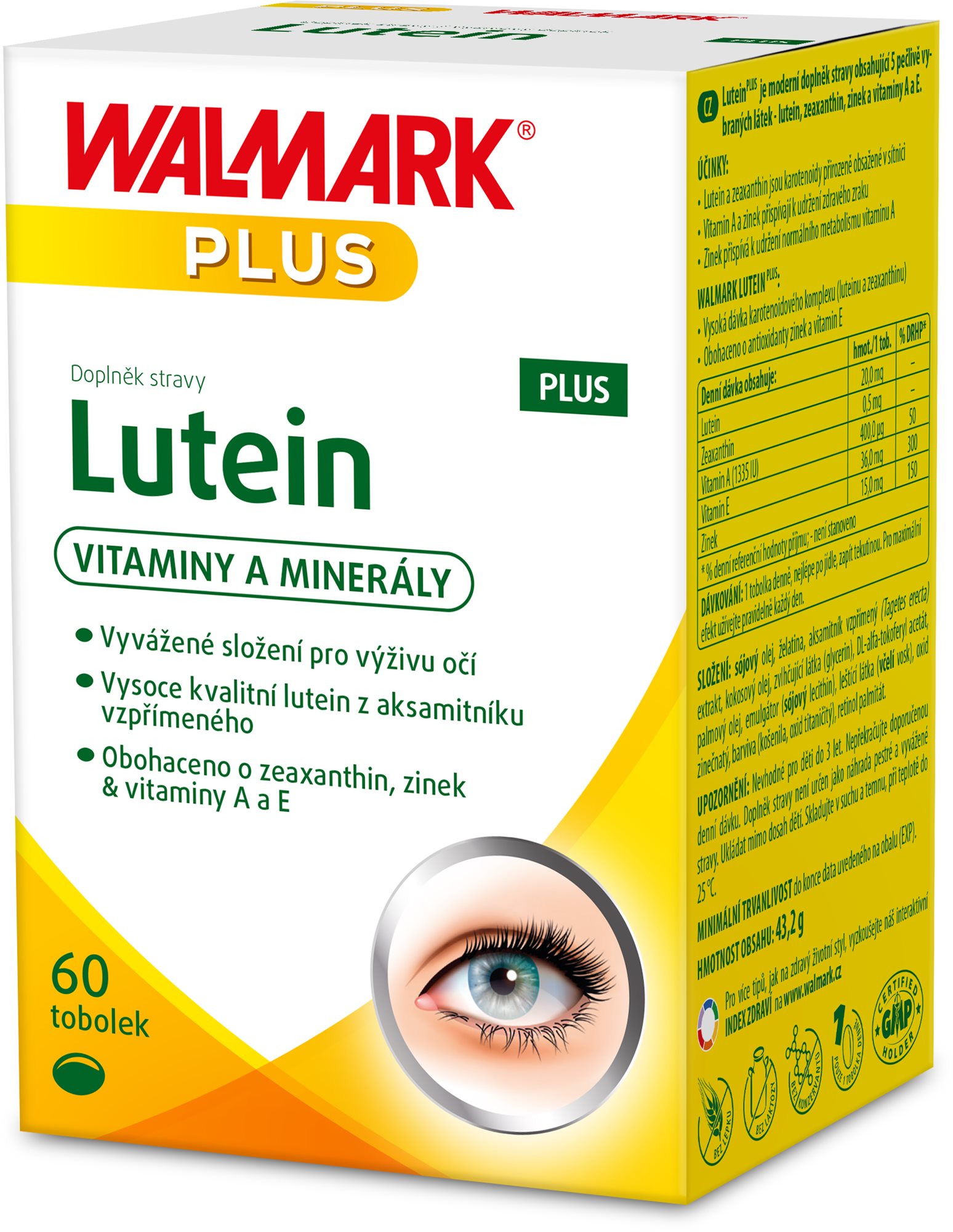 Walmark Lutein Plus 60 tobolek