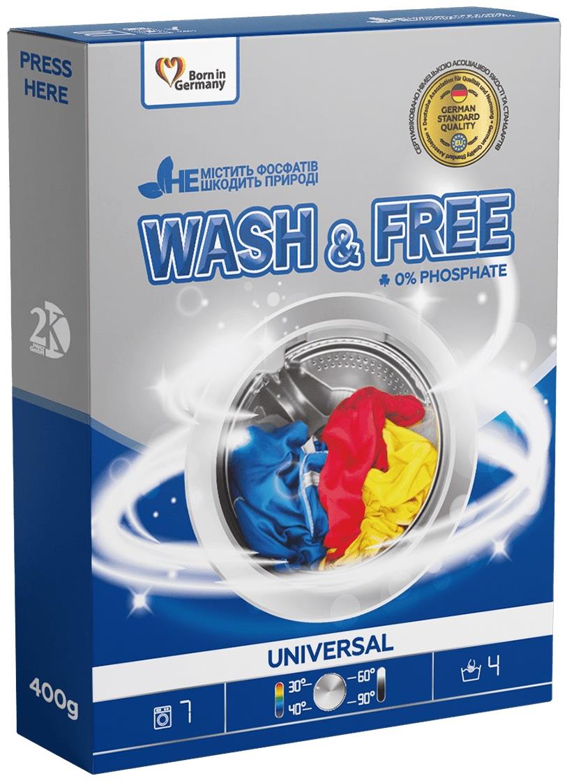 Wash&Free Univerzální prací prášek 400 g