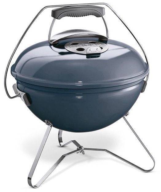 WEBER Gril na dřevo a uhlí Smokey Joe® Premium, 37 cm, Slate Blue