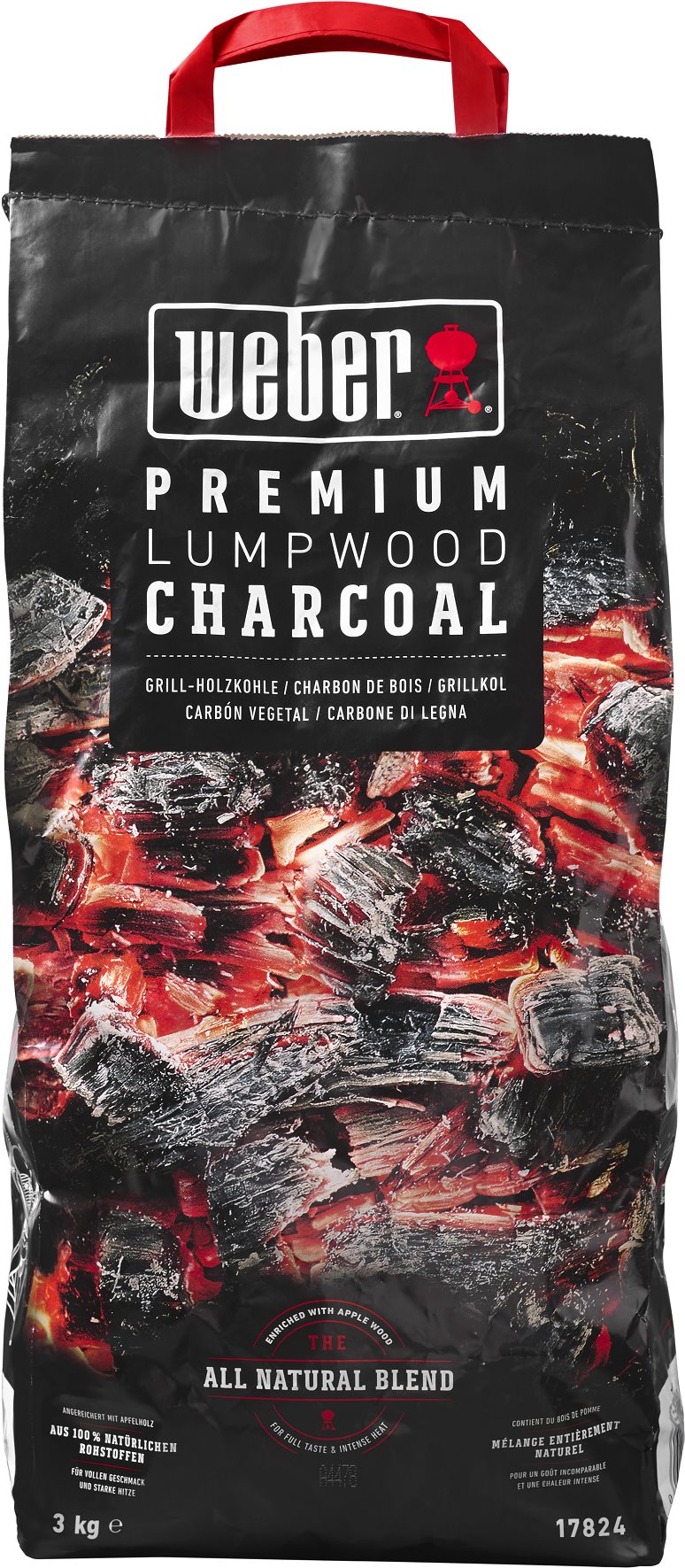 WEBER Grilovací uhlí dřevěné Premium, 3 kg