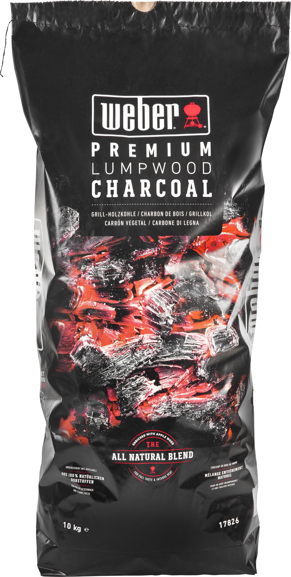 WEBER Grilovací uhlí dřevěné Premium, 10 kg