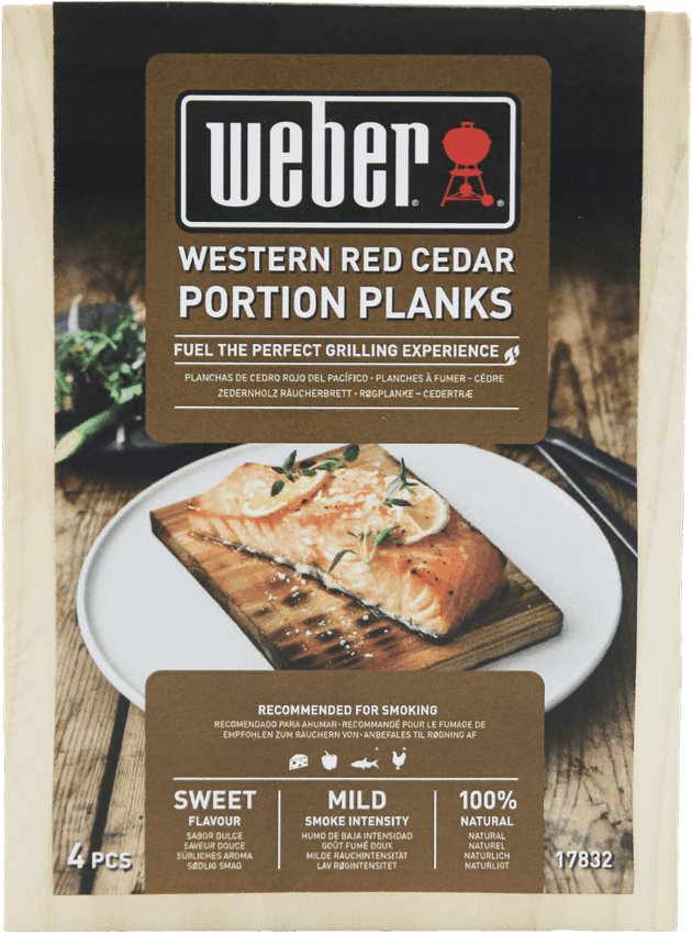 WEBER Udící prkénka z cedrového dřeva pro jednu porci