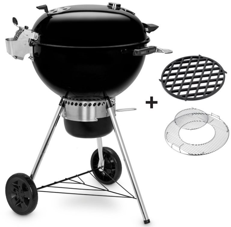 WEBER Gril na dřevo a uhlí s roštem Master-Touch® GBS Premium SE E-5775, 57 cm, Black