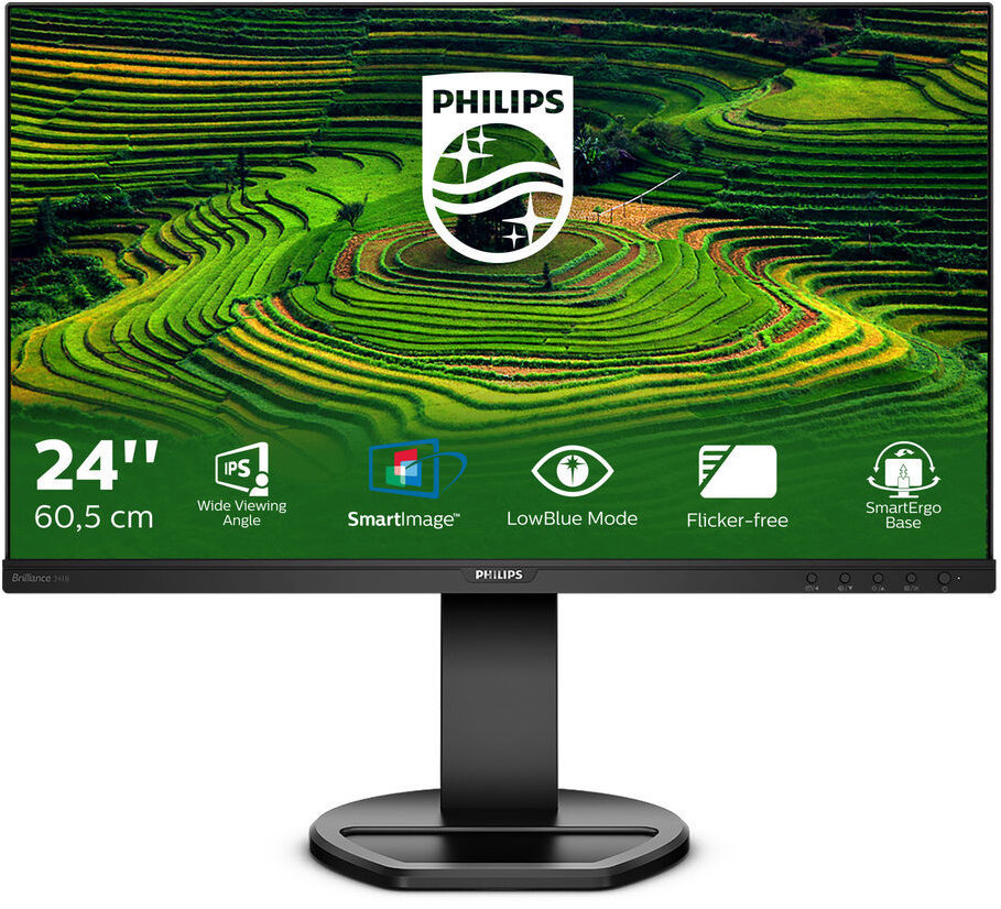 Monitor Philips 241B8QJEB/00 s 24" úhlopříčkou a IPS panelem.