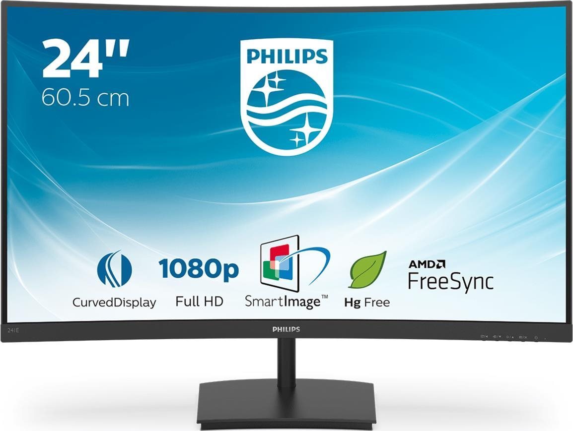 Monitor Philips 241E1SC s 24" úhlopříčkou a Full HD rozlišením