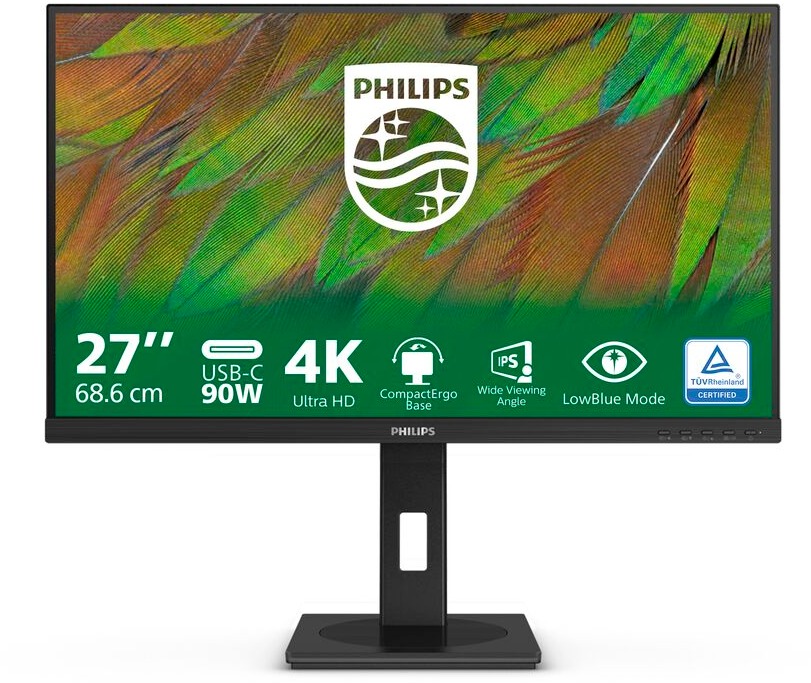 Monitor Philips 27B1U3900 s 27 palcovým displejem a 4K rozlišením.