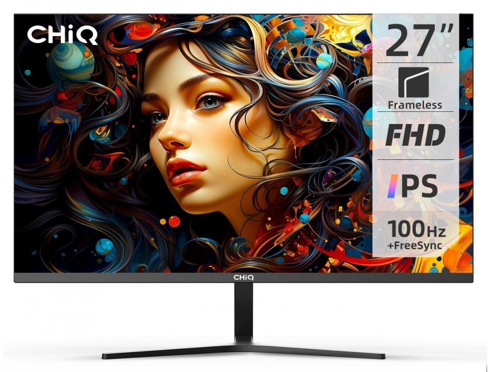 Monitor 27" CHiQ 27F650R s IPS panelem a moderním designem.