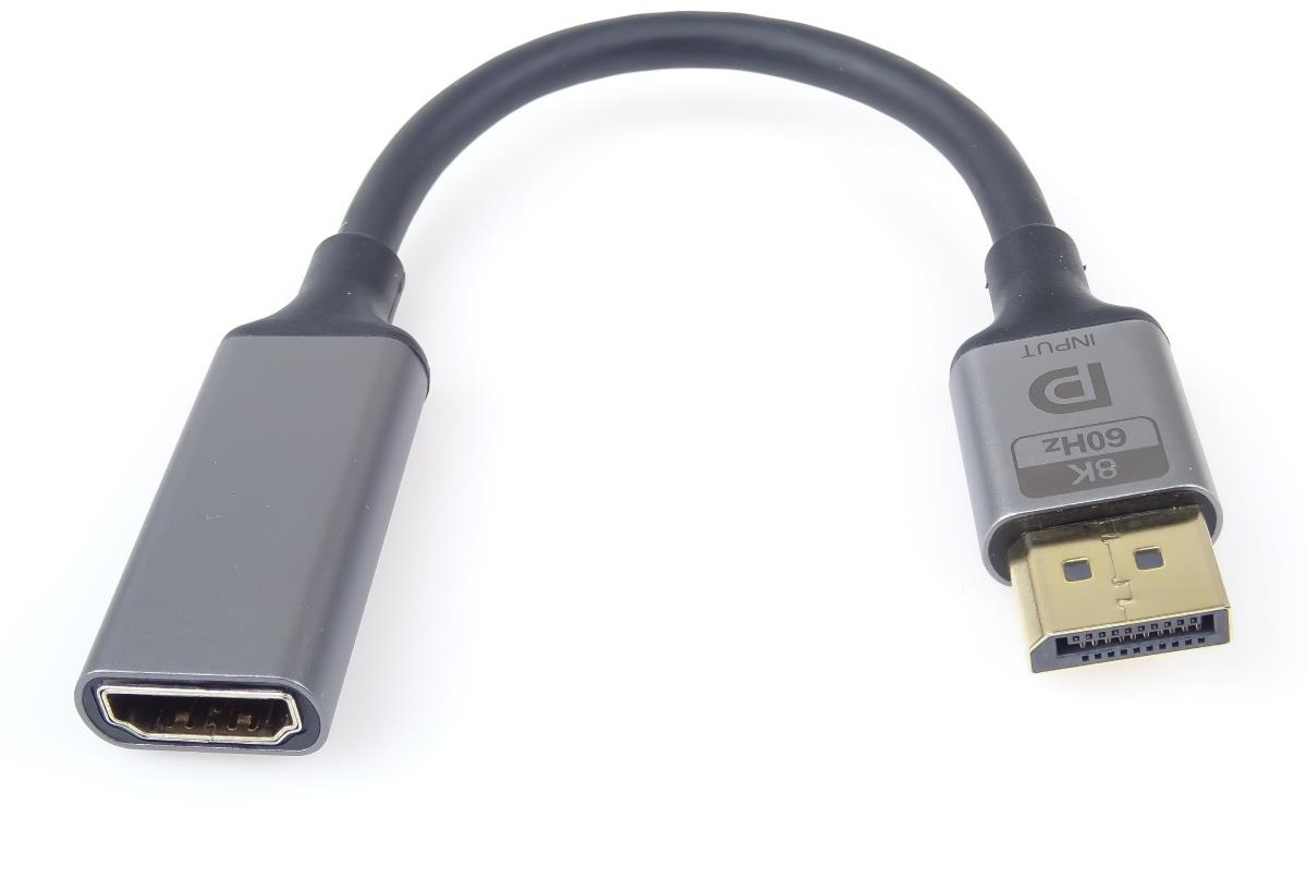 PremiumCord adaptér DisplayPort - HDMI, 8K@60Hz, 4K@144Hz Male/Female, 20cm
