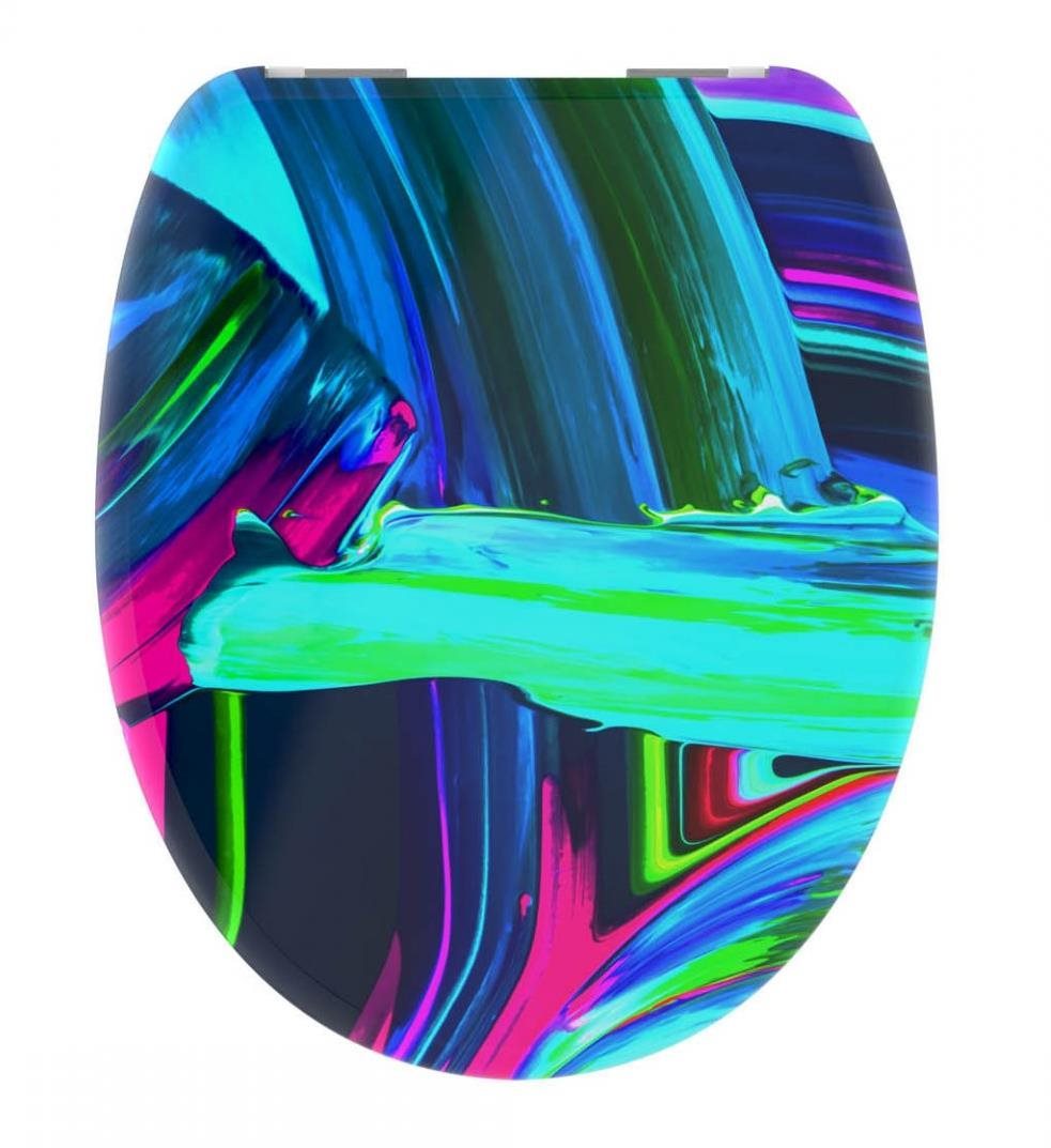 SCHÜTTE Záchodové prkénko pomalé zavírání NEON PAINT