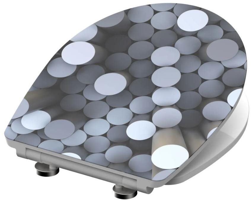 SCHÜTTE Záchodové prkénko pomalé zavírání ROUND DIPS