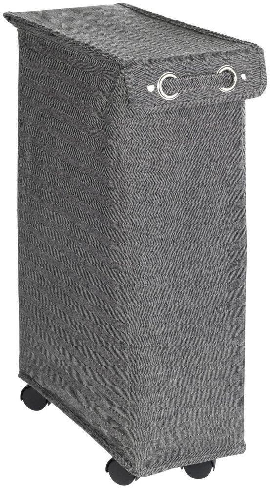 Wenko Koš na prádlo s víkem a kolečky , 43 l, 60 × 18,5 × 40 cm