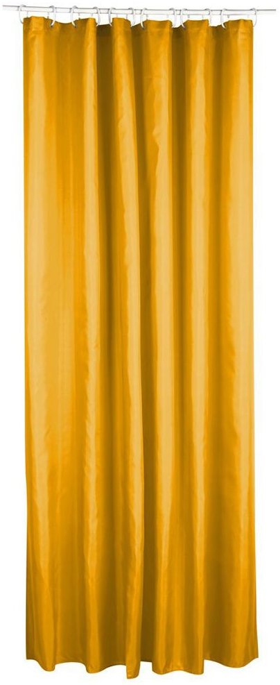 5five Simply Smart Polyesterový sprchový závěs, hořčicový, 180 × 200 cm