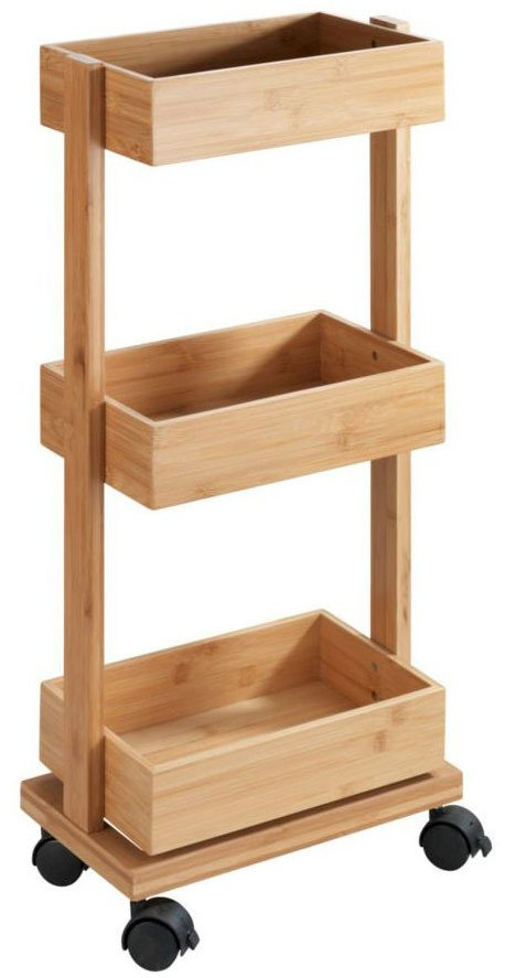 Wenko Tortona koupelnový regál na kolečkách, 3 police