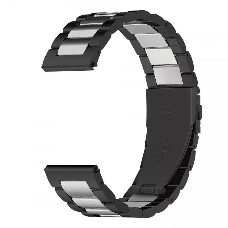 Drakero Kovový pro 22mm Quick Release černo-stříbrný