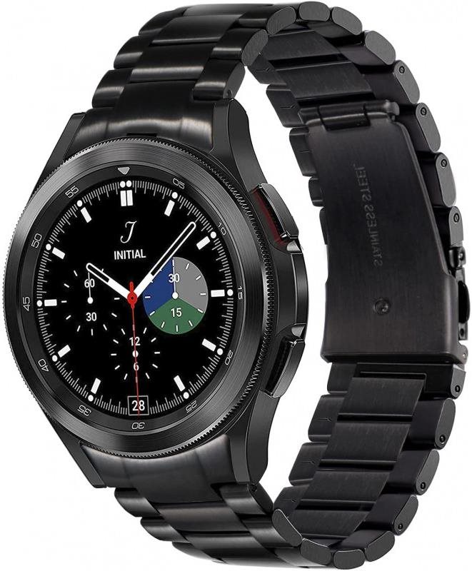 Drakero Kovový pro Samsung Galaxy Watch 4, 5, 6, 7 (44/45/46 mm) černý