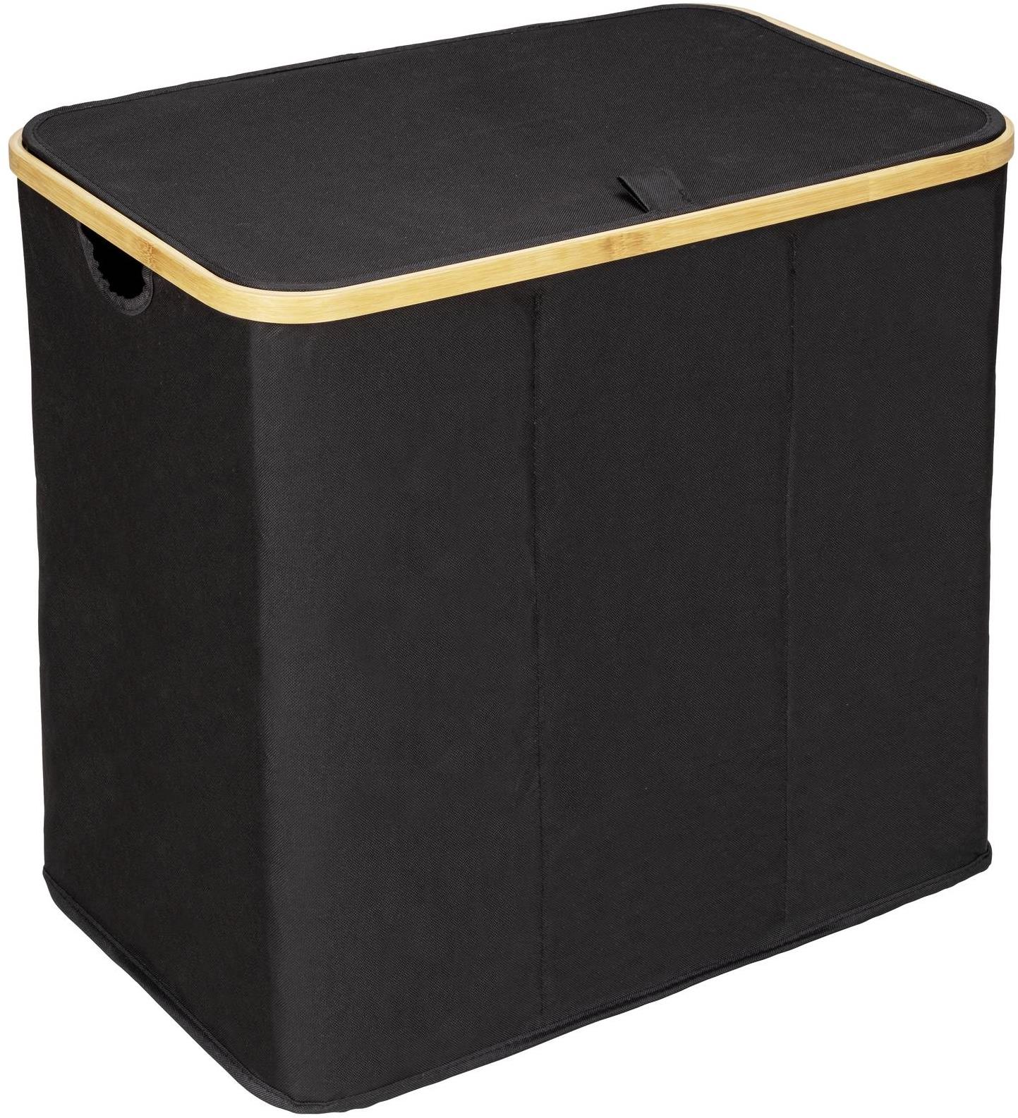 Wenko Trio Ecori Koš na prádlo, bambus, 57 × 50 × 37 cm