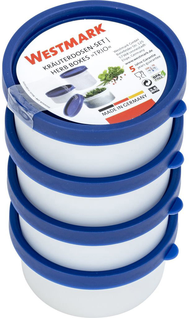 WESTMARK Dóza do mrazáku Trio 83 × 39 mm, 100 ml, na bylinky, 4 ks