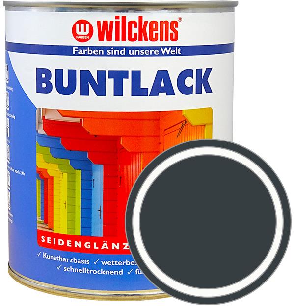 Wilckens Německá syntetická vrchní barva pololesk Buntlack Seidenglaenzend 0,75 l, šedá