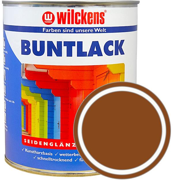 Wilckens Německá syntetická vrchní barva pololesk Buntlack Seidenglaenzend 0,75 l, hnědá