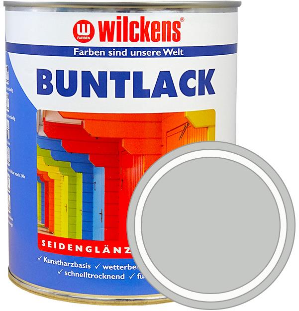 Wilckens Německá syntetická vrchní barva pololesk Buntlack Seidenglaenzend 0,75 l, světle šedá