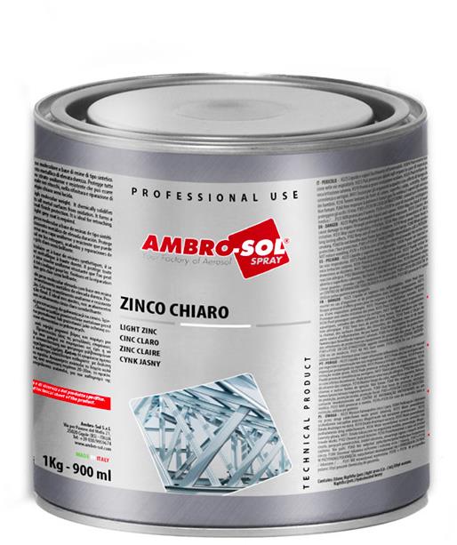 AMBRO-SOL Zinková barva 0,9 l Light Zinc světlá