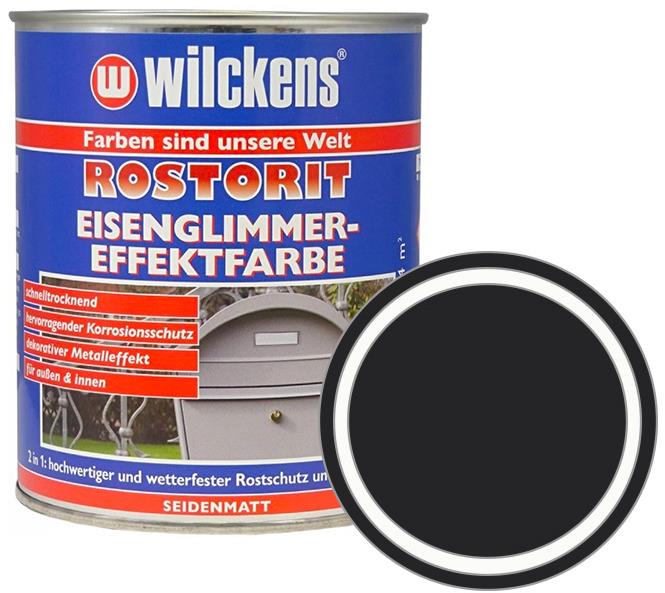 Wilckens Samozákladující syntetická barva s efektem železité slídy 0,75 l, černá