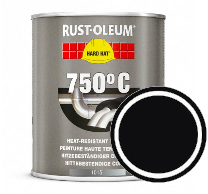 Rust-Oleum Tepelně odolná barva Heat Resistant 750°C 0,75 l, odstín černé